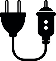 electric plug isolated on white