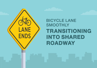 Safe driving tips and traffic regulation rules. Close-up of United States 