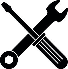 wrench and screwdriver
