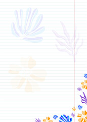 blank lined striped sheet with colored tonal flat colors22