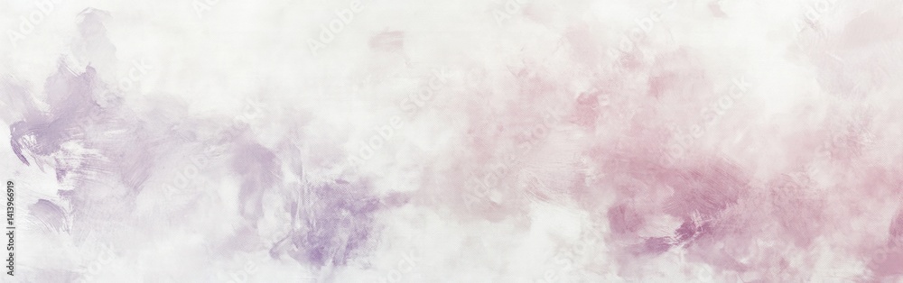 Fototapete soft white canvas featuring delicate pencil strokes in lilac and rose, creating a textured abstract 