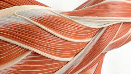 self-myofascial release fascia injury prevention Abstract wavy patterns in shades of orange and cream create a visually striking texture.