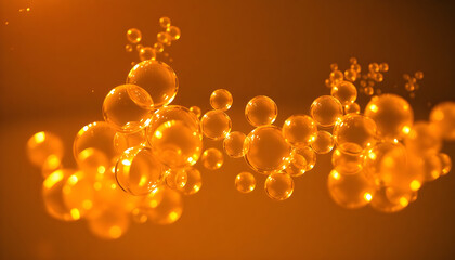 bunch of bubbles floating in the air