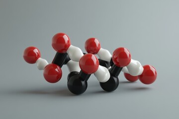 Insulin molecule model showcasing the structure and composition of a vital hormone in human biology, insulin molecule