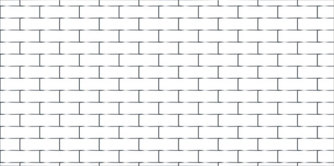 Obraz premium Abstract bathroom wall and floor brick wall texture background. white brick vector illustration texture of the wall with masonry Bricks laid in rows background. 
