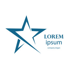 Obraz premium successful victory star logo design