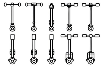quicklift fx5 line art illustration sophisticated black and white