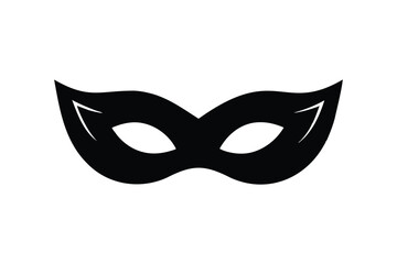 Eye mask icon silhouette