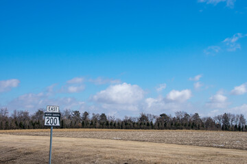 North Dakota 200 Road Sign 