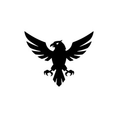 Bird with sharp beak and claws symbolizing a predator bird