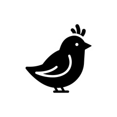 Bird with a small crest on its head symbolizing a unique feather trait