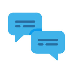 Chat Bubbles with Speech Lines Icon Design