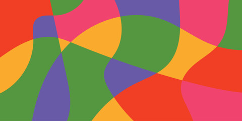 Abstract multicolored organic mosaic design background. Colorful vector illustration backdrop.