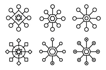 tum computer line art sleek minimalistic engineering visual