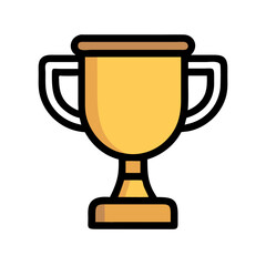 Trophy Cup with Side Handles Icon Design