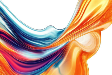 Obraz premium an abstract design with flowing vibrant colors that blend seamlessly creating a sense of movement and fluidity it serves as a visually appealing background or artistic element