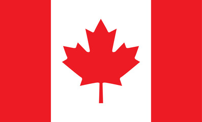 Canadian flag illustration 캐나다 국기 일러스트