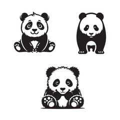 Sitting Panda Vector Silhouette Set

Black and White Panda Sitting Poses

Minimal Panda Sitting Illustration
