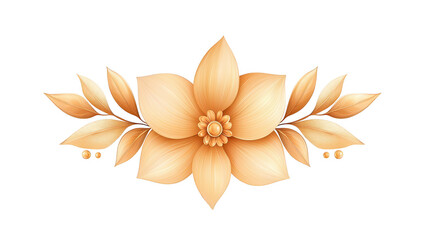 Fototapeta premium Dramatic contrast, a single flower in vibrant bloom against white background isolated