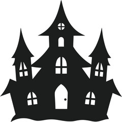 Ghostly Haunted House Illustration