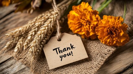 Naklejka premium A small tag with the words 