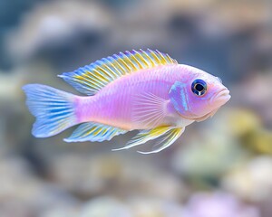 Pink Fish in Aquarium