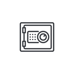 Money Safe line icon