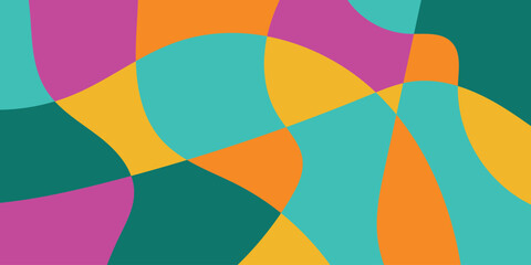 Abstract multicolored organic mosaic design background. Colorful vector illustration backdrop.