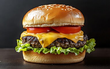 Gourmet Burger Close-Up