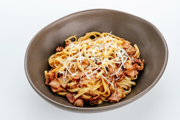 restaurant food on a white background