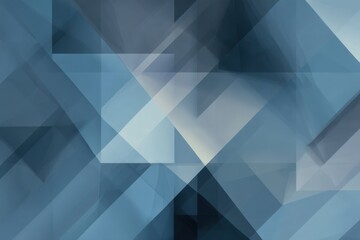 Obraz premium Overlapping blue and gray triangles create a dynamic, abstract background with a subtle gradient, ideal for modern design projects.