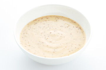 restaurant food on a white background