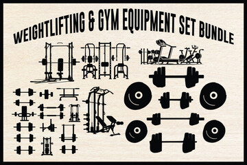 Obraz premium Gym & Weightlifting Equipment 