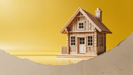 A beautiful residential architecture, from a cozy cottage on the beach or nestled in the sand, to a modern estate in the vast desert, this housing property features detailed construction and realistic