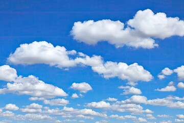 Sky full of fluffy clouds