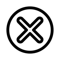 Fototapeta premium Cross mark icon