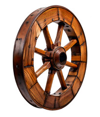 Wooden spoked wheel