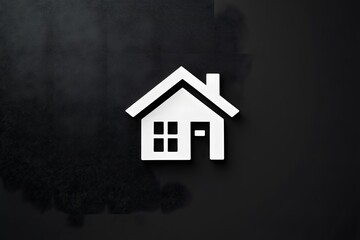 house on the wall