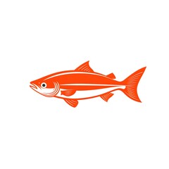 Fototapeta premium fish on a white background