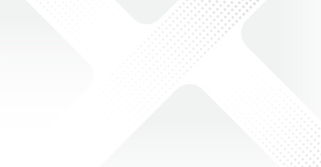 Crisp White Backdrop with Asymmetrical Geometric Halftone Design, Presenting a Modern and Minimalist Style with Clean Edges, Perfect for a Sleek Digital Canvas