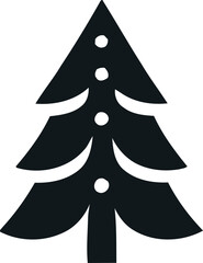 Christmas Trees vector silhouette