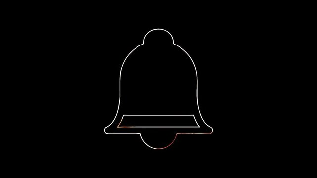 universal web icon neon animation