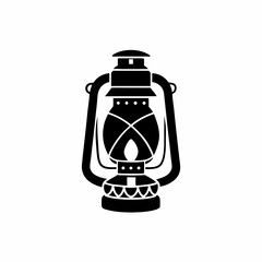 creative Silhouette lantern Icon Vector Illustration