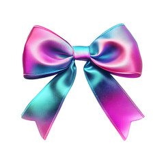 neon color ribbon bow playful style