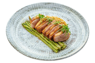 restaurant food on a white background