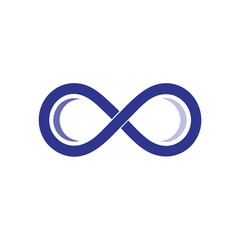 infinity loop clean modern logo icon