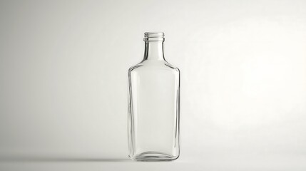 Empty Bottle in Beige Background 02