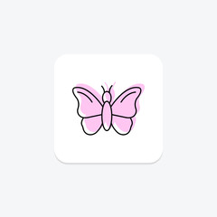 Fototapeta premium Butterfly, vector, pixel perfect, illustrator file