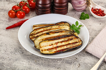  Vegan Grilled eggplant slices snack