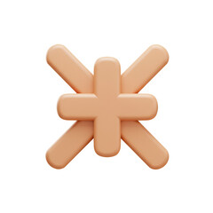 Obraz premium Guidelines Icon with Cross Grid With Center Lines